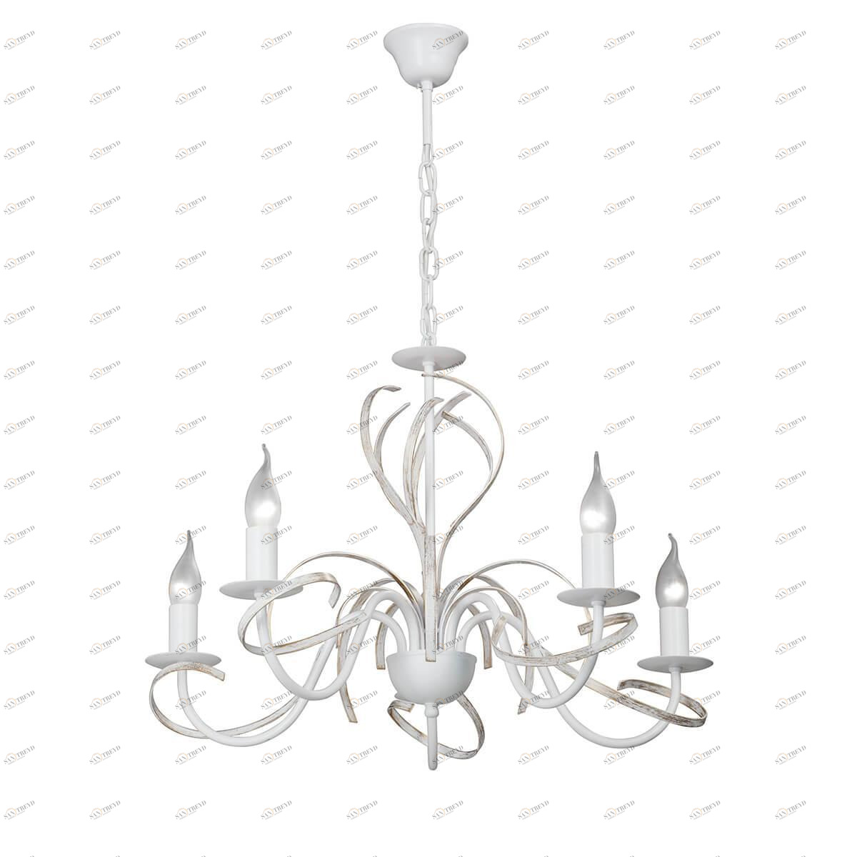 Подвесная люстра Vitaluce V1779-0/5 VITALUCE ДИЗАЙНЕРСКИЕ 328616 Белый 