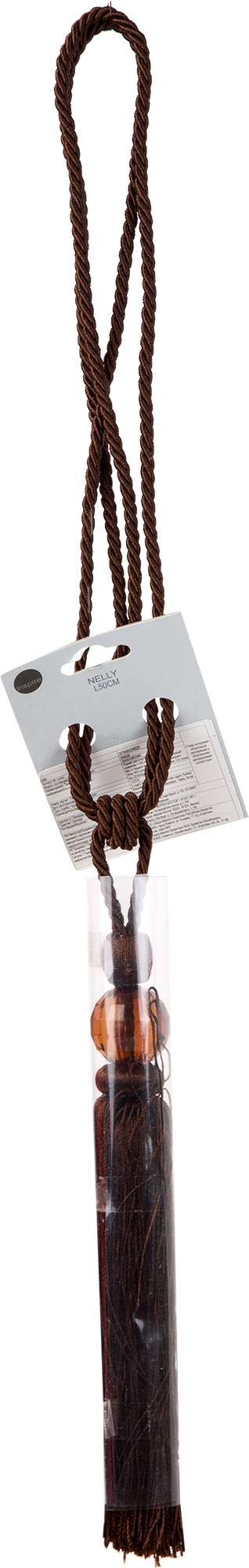 18696149 Подхват для штор «Нелли» 50 см цвет коричневый STLM-0012098 INSPIRE  - Вид №1