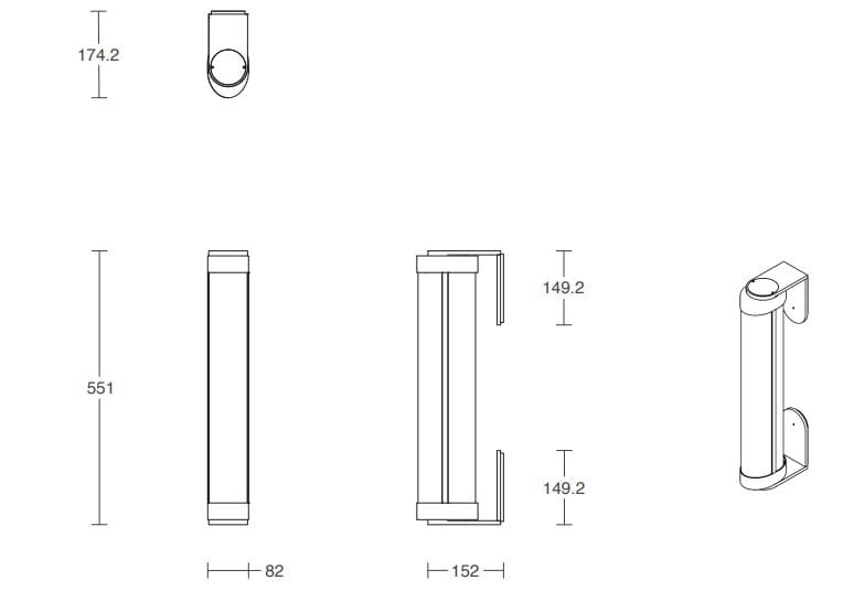Регулируемый светодиодный настенный светильник Articolo Studios Swivel ARCH-00045705 - Вид №6