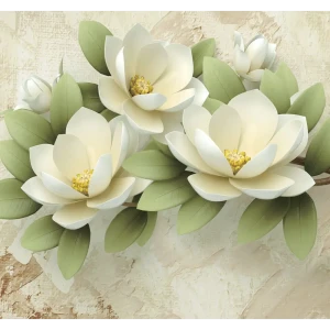 Фотообои «Веточка лотоса» 3D флизелиновые 300x270 см L12-959 82912485 STLM-2103703