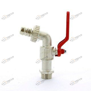 Кран садовый ITAP со штуцером 1" ручка 1321