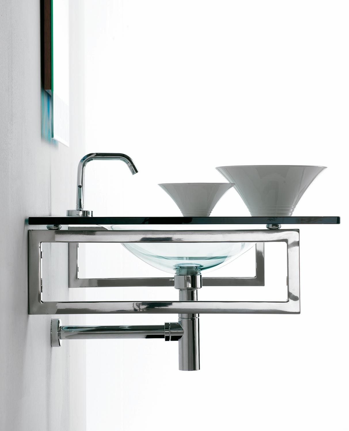 Прямоугольная хрустальная подвесная раковина LASA IDEA ARCH-00039013 - Вид №3