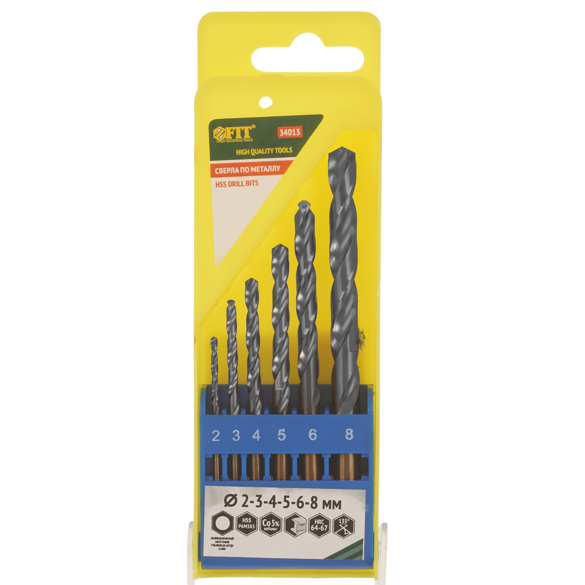 Набор сверл FIT 34013 9256377 STDN-0022190