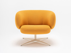 Кресло с откидной спинкой из ткани