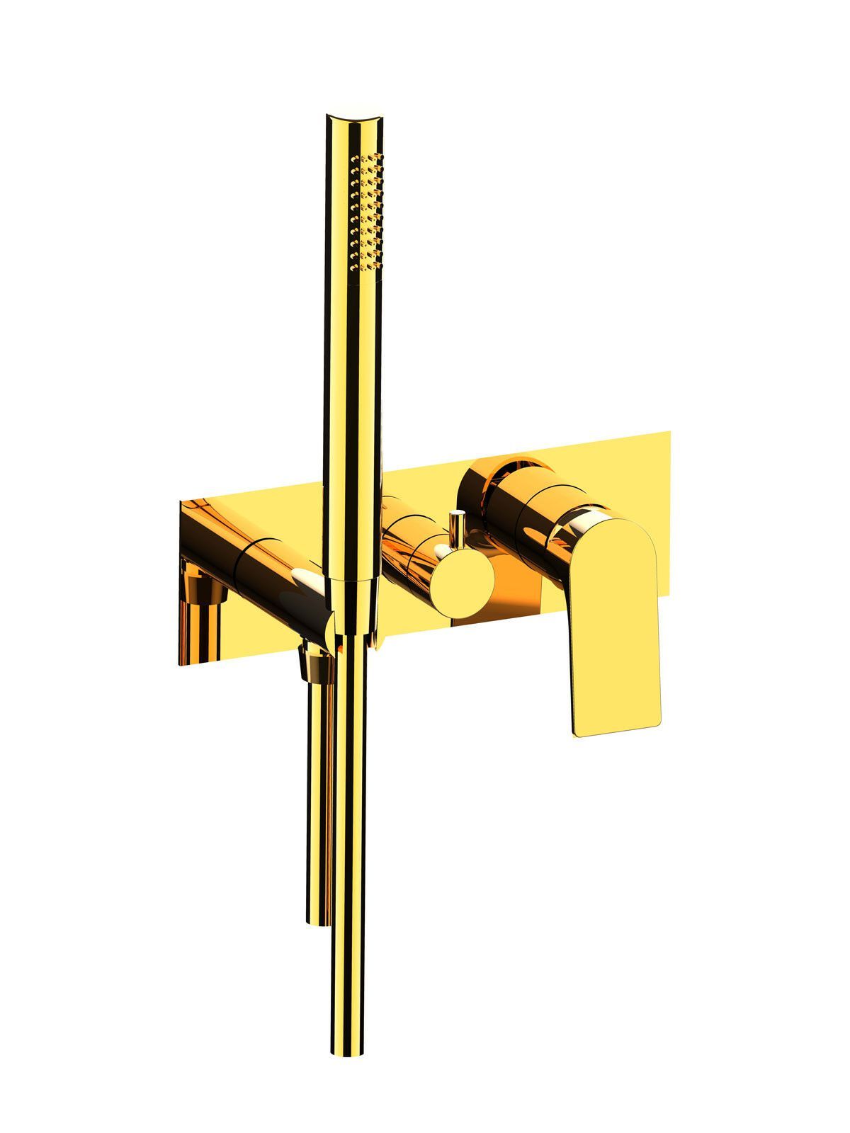 Однорычажный смеситель для душа с 3 отверстиями и ручным душем Rubinetterie Frattini отдельная эстетика ARCH-00018219