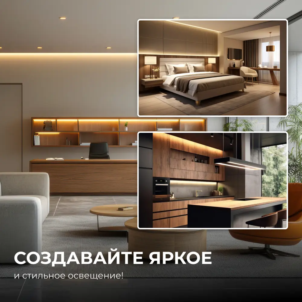 Светодиодная лента APEYRON COB для интерьерной подсветки 5м 89437738 STLM-1579448 - Вид №3