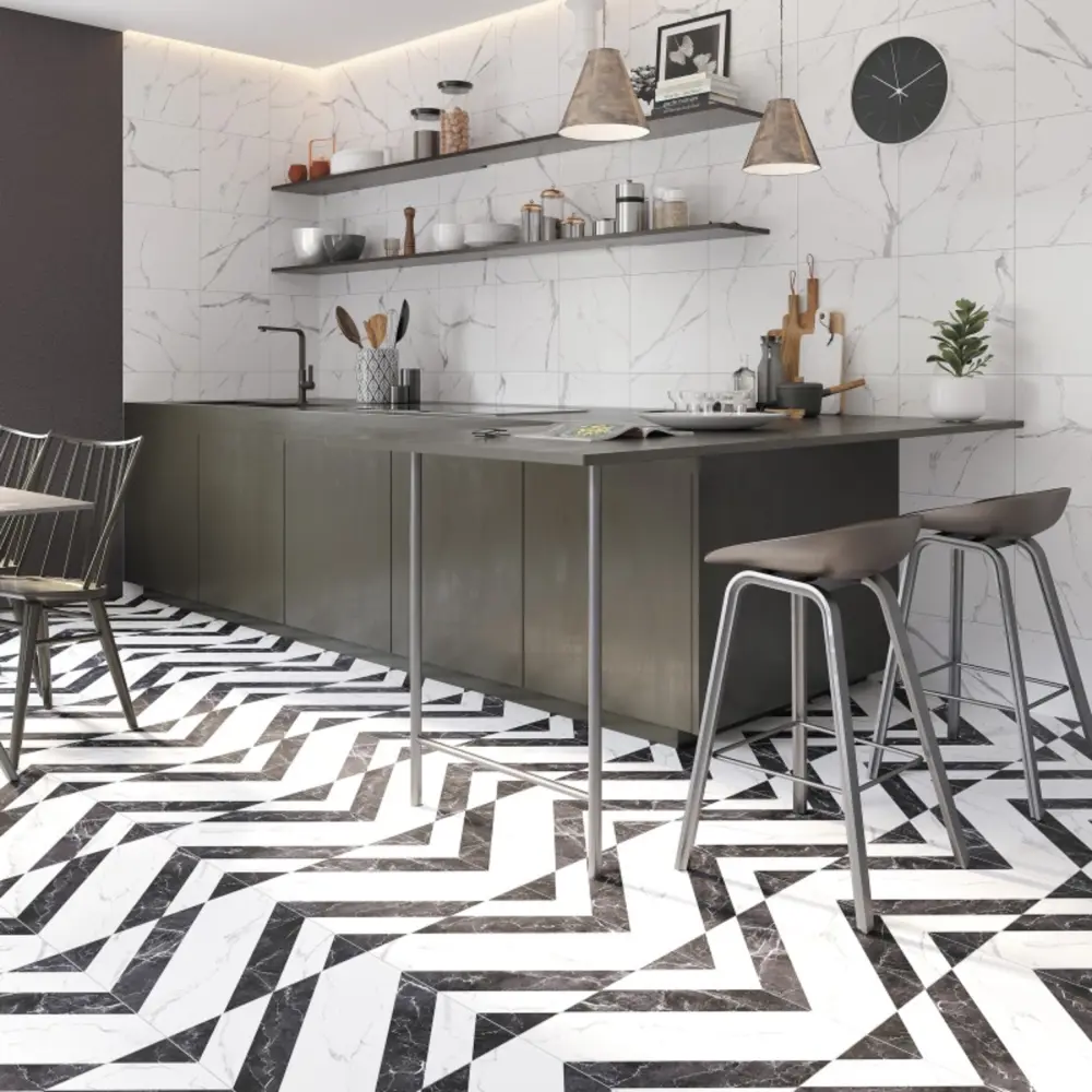 Керамогранит Artens Dina 42x42 см 1.58 м² матовый цвет черно-белый 86689579 STLM-2004449 - Вид №6
