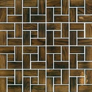 Мозаика и 3D панели из дерева Tarsi Городок 4020 Дуб Селект с брашью (Текстурированная) 331х331 мм.
