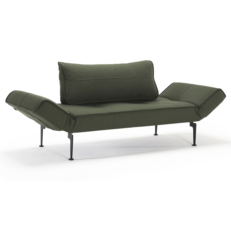 Кушетка Zeal с подушкой и ножками Laser, тёмно-зеленая Innovation Living ZEAL562LASER - Вид №8