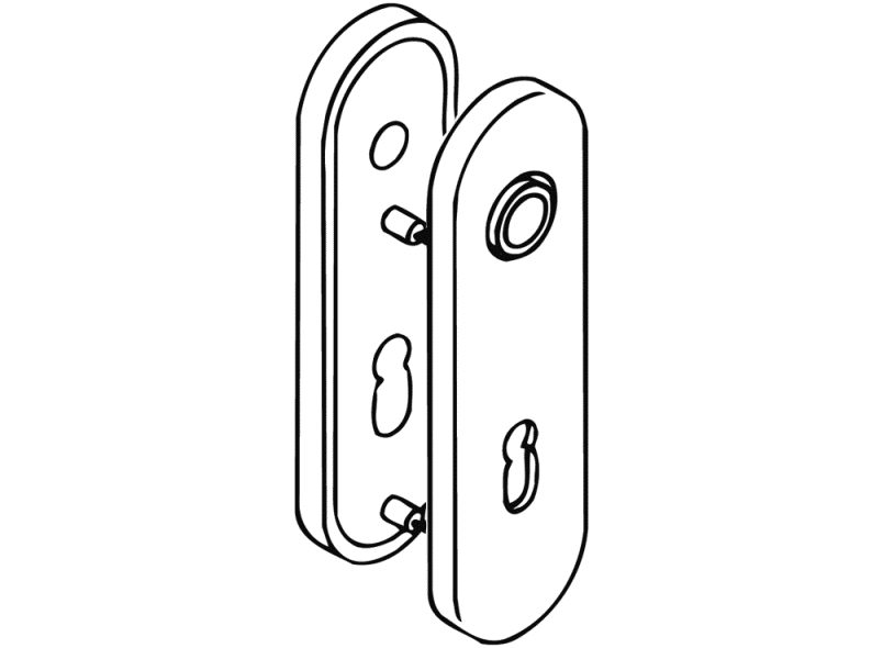 230.23PBRKN короткая пластина (р-техник) HEWI Komponenten | Ersatzteile  - Вид №2