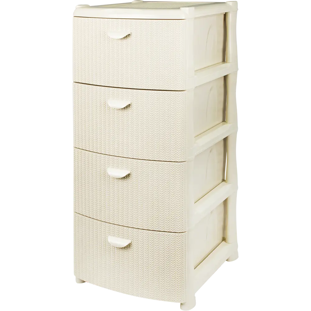 Комод для ванной Вязание 4 ящика 40.5x96x50.5 см цвет слоновая кость 82138028 STLM-2154387 Santreyd Без серии