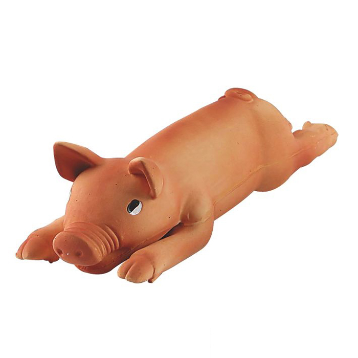 ПР0041428 Игрушка для собак Поросенок с пищалкой 38х12х9см латекс MAJOR 