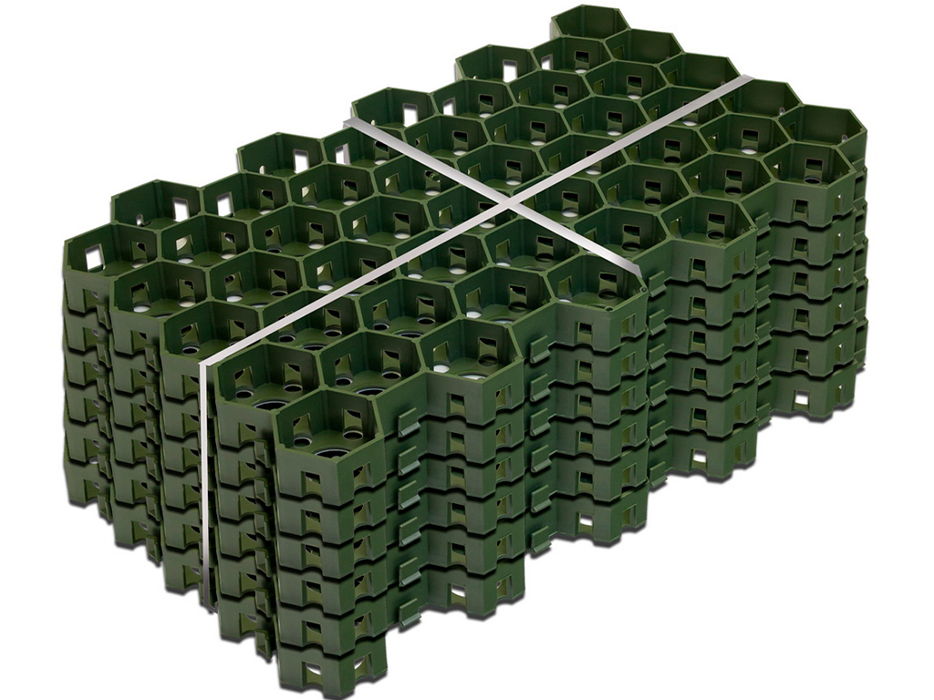 Газонная решетка зеленая 544*336*32мм ГеоПластБорд GPBST-101 - Вид №3