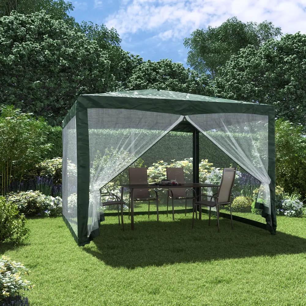 Павильон BEGINIA 3x3 м сталь зеленый Товар без серии STLM-2037414 - Вид №5