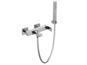 Однорычажный настенный смеситель для ванны с ручным душем