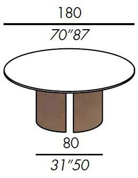Meridiani Круглый обеденный стол из дерева Gong sun-id-1470882 - Вид №4