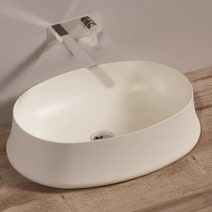 SH04SABBIAMATT Накладная раковина на столешницу  овальная Simas Sharp