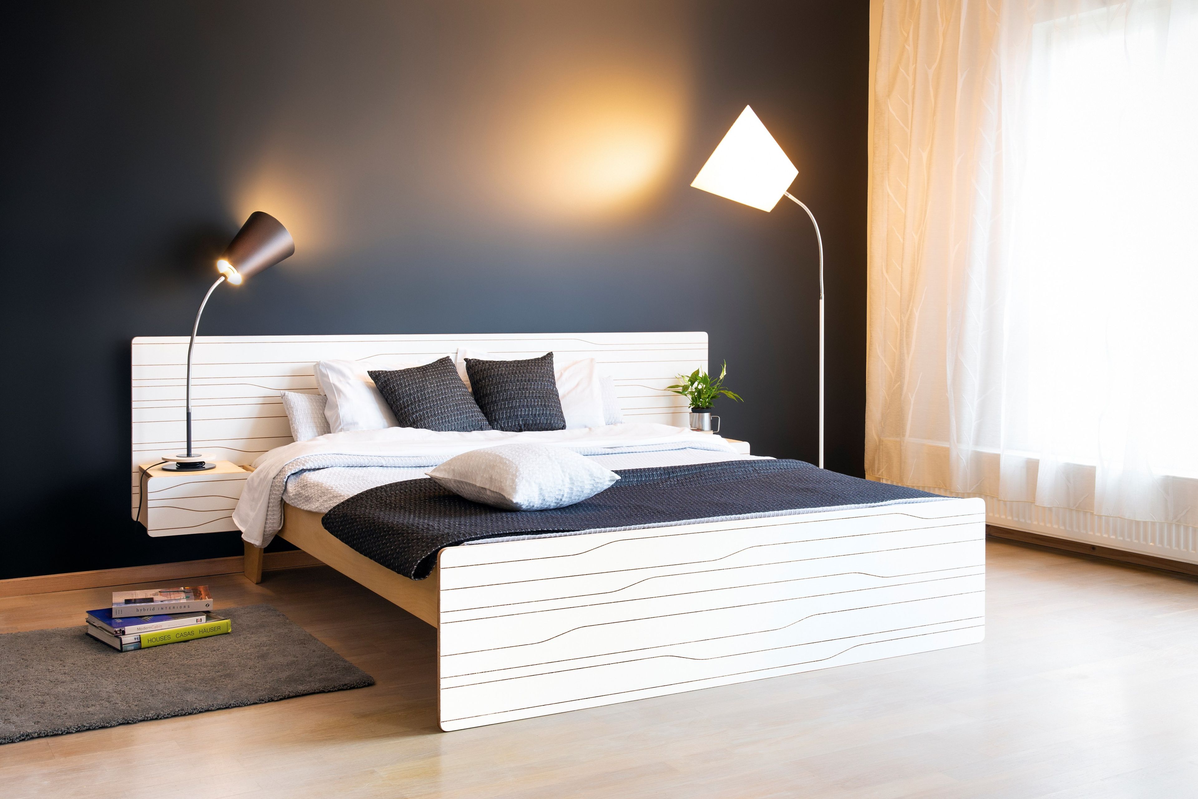 Двуспальная кровать со встроенными тумбочками Radis Muster ARCH-00018476 - Вид №1