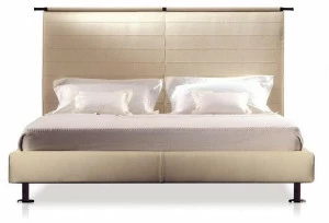 Giorgetti Кожаная кровать с высоким изголовьем