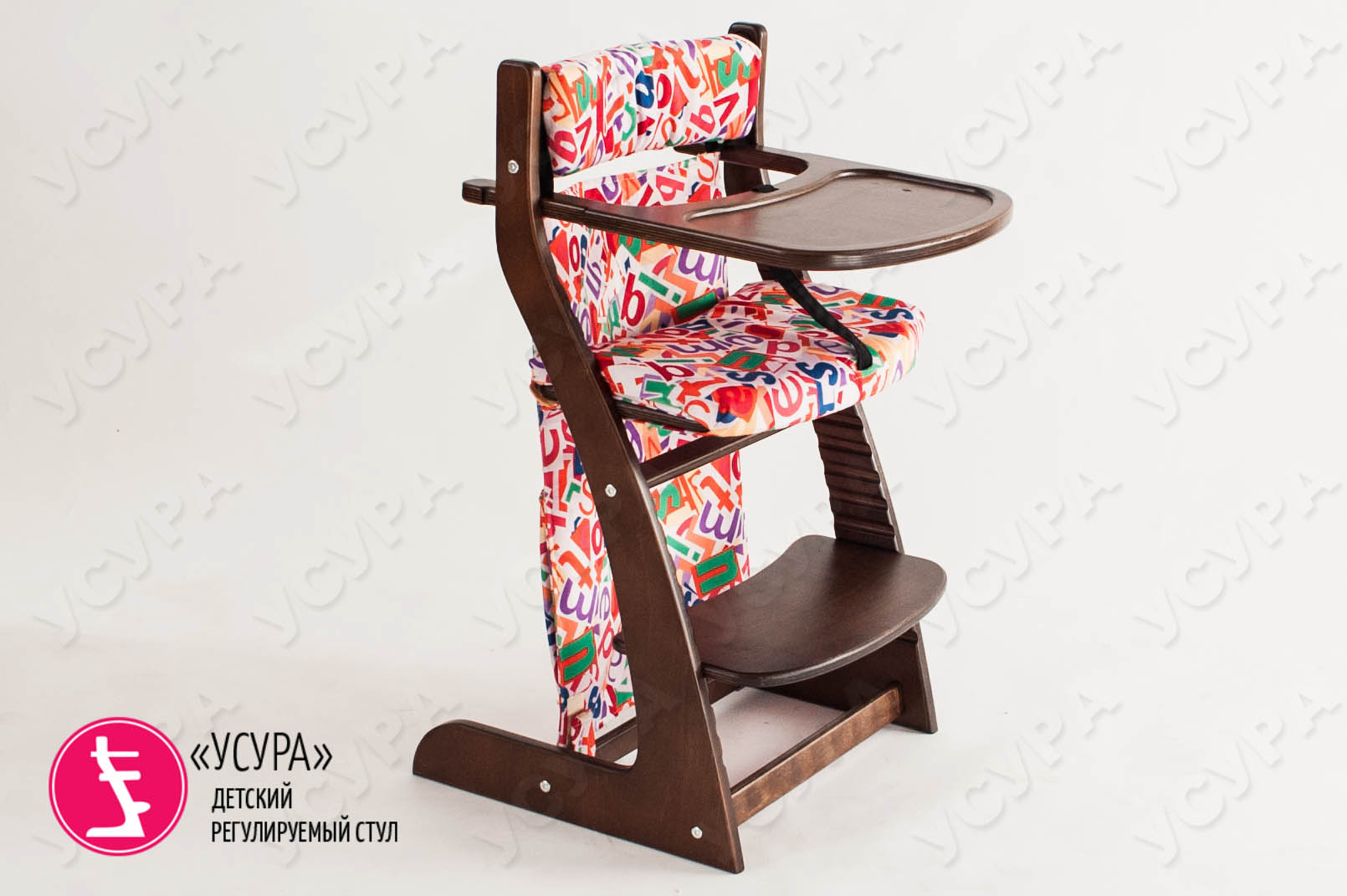 Карманы навесные на спинку стула "Усура Азбука" белые БЕЛЬМАРКО  327333 Розовый Santreyd  - Вид №1