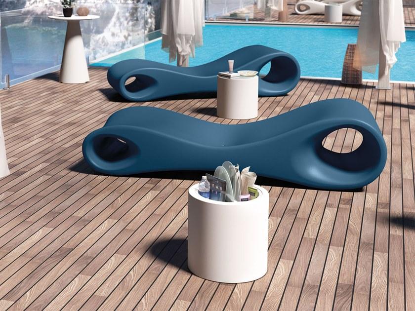 Lyxo Design Круглый журнальный столик из полиэтилена с ведерком для льда Home fitting Ta330-d00550  - Вид №1