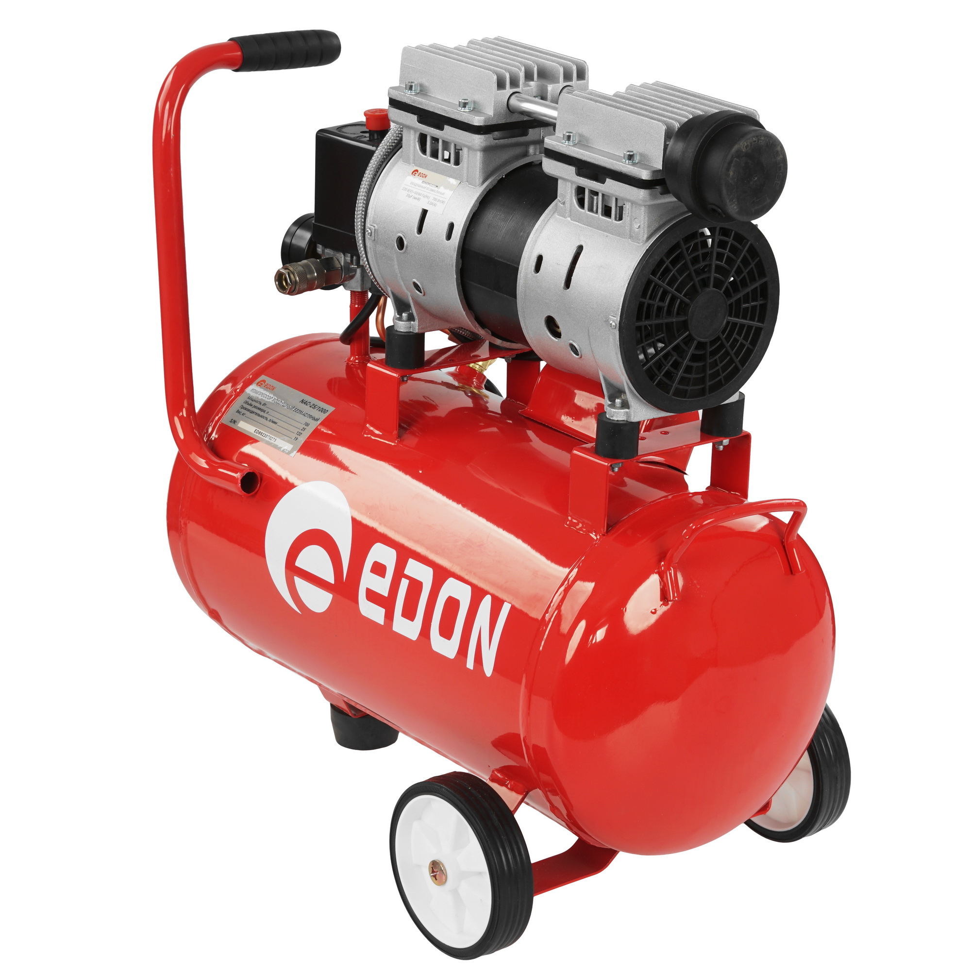 Компрессор поршневой безмасляный Edon NAC-25/1000 9137437 STDN-0059000