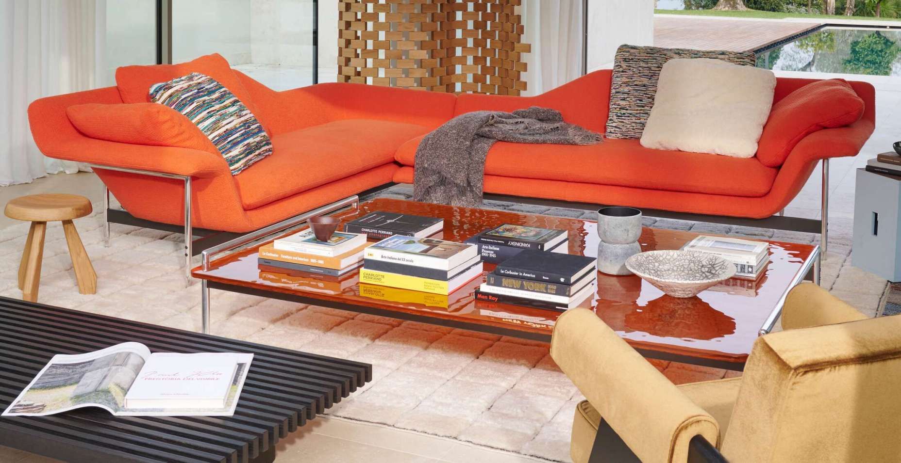 Прямоугольный стеклянный журнальный столик CASSINA Esosoft ARCH-00082448 - Вид №14