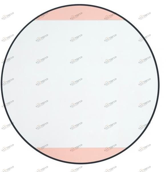 Frauflex Круглое зеркало с настенной рамой sun-id-1433186