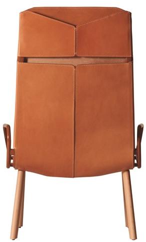 Capdell Кожаное кресло с подлокотниками с высокой спинкой Ply sun-id-1515752 - Вид №2