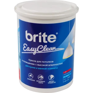 Краска для потолков Brite Easyclean цвет белый 1 л