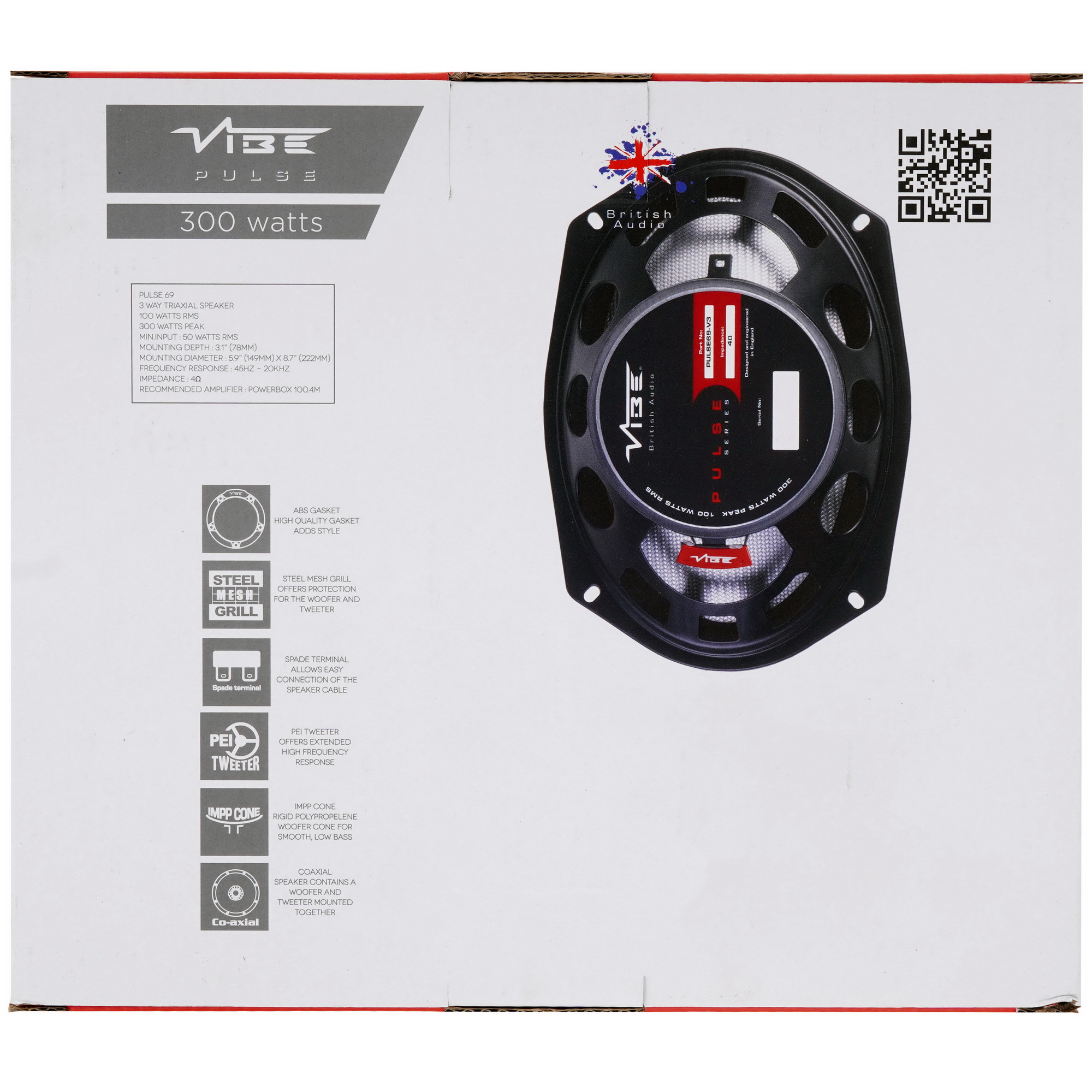 9140964 Коаксиальная акустическая система Vibe PULSE69-V3 STDN-0004378 - Вид №6