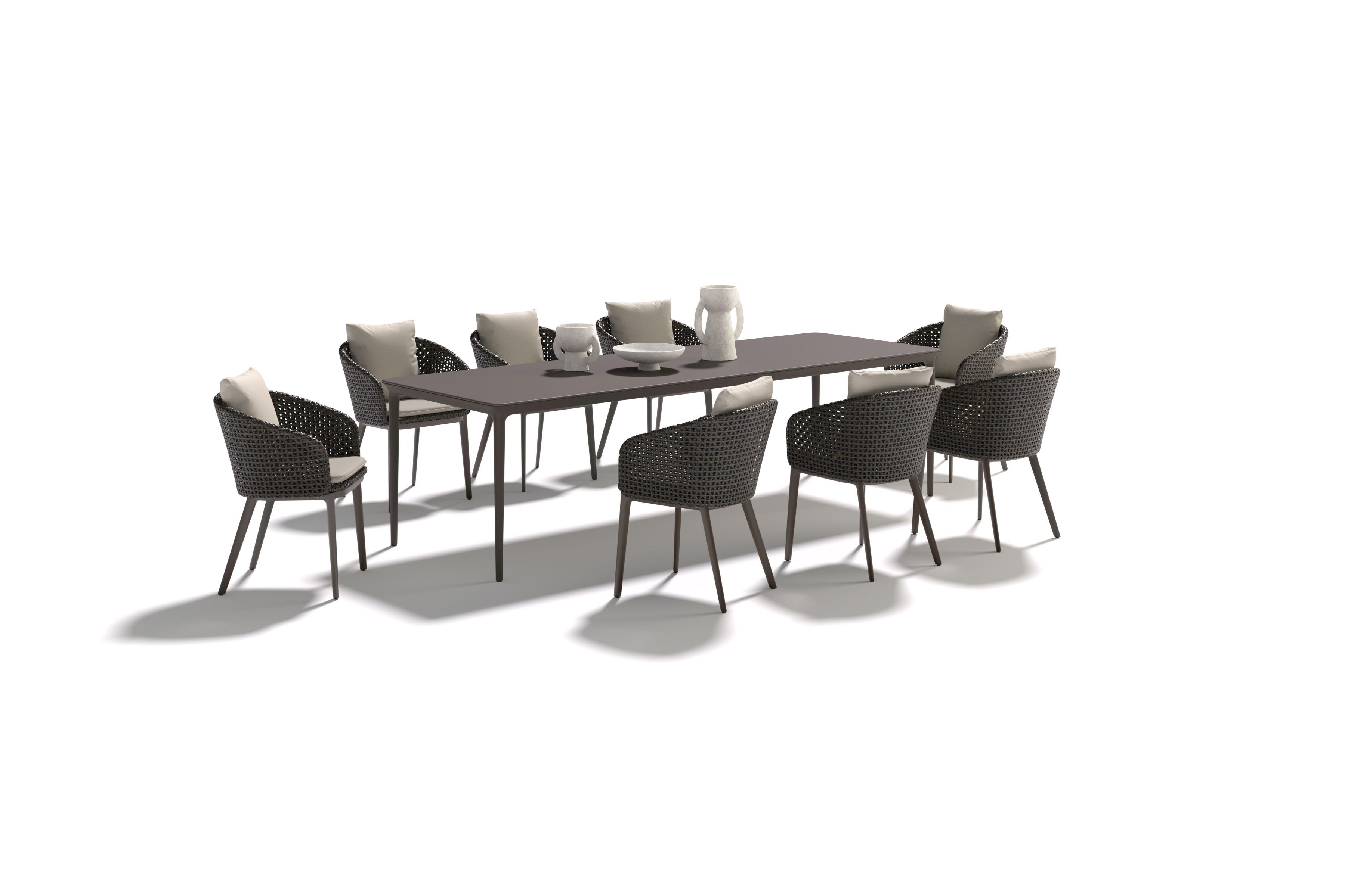 Синтетическое волокно сад стул DEDON MBRACE ALU ARCH-00000080 - Вид №2