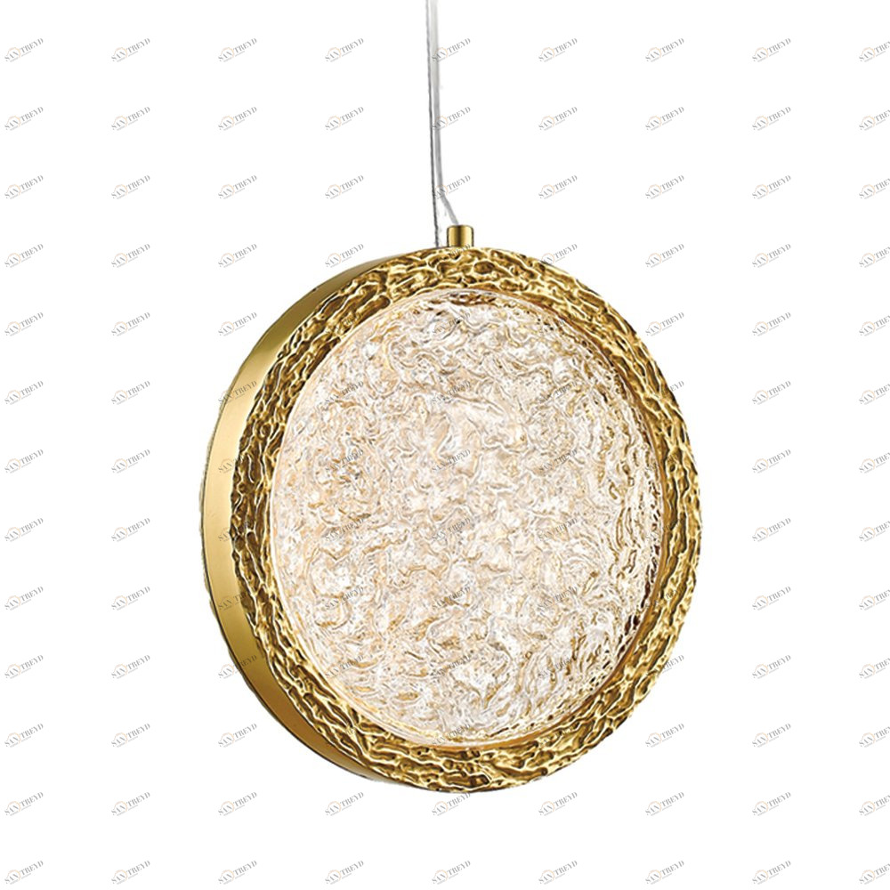 Светильник подвесной 25х25 см латунь Bottega P98014M brass DELIGHT COLLECTION ДИЗАЙНЕРСКИЕ 00-3882318 Золото;прозрачный 