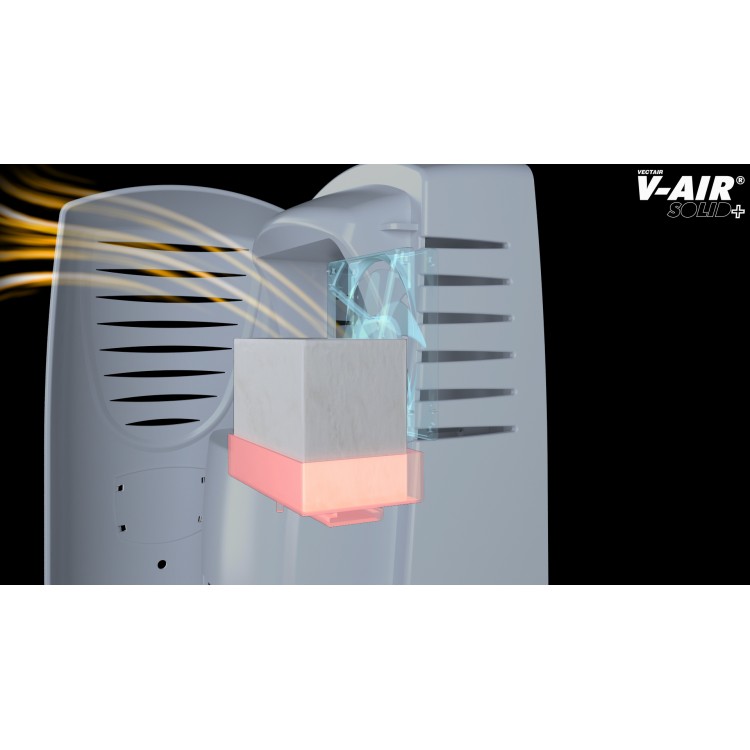 V-SOLIDP AZURE VECTAIR SYSTEMS Профессиональный картридж ароматизатор воздуха V-Air Solid Plus Азур Черный (упаковка)  - Вид №6