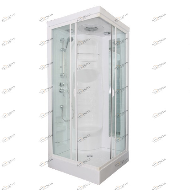 Закрытая душевая кабина Aquanet Fiji Cube 90x90 без г/м, прозрачное стекло 175715