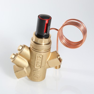 VT.043.G.0702 Автоматический регулятор перепада давления регулируемый Valtec 1 1/4”, 10-60 кПа, 15-6000 л/ч, с имп. трубкой 1 м  - Вид №8