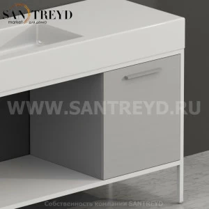 SD4548NO Тумба с открывающейся правой створкой (с 1 стеклянной полкой) Globo