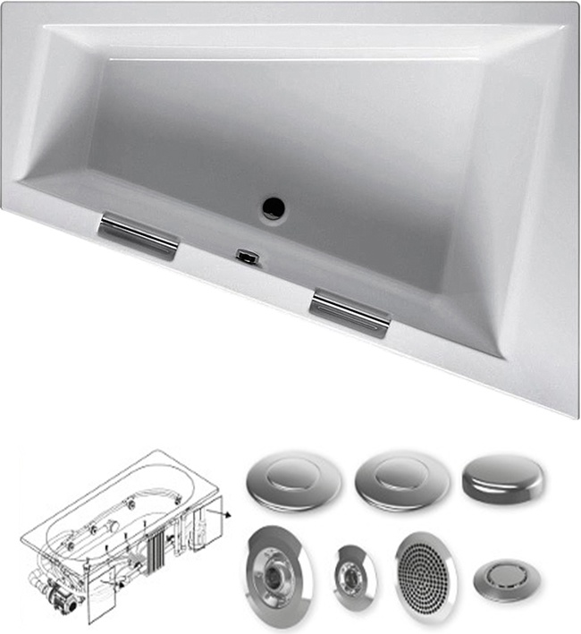 BA9000500000000_hit1 Ванна Riho Doppio Santreyd - Вид №3