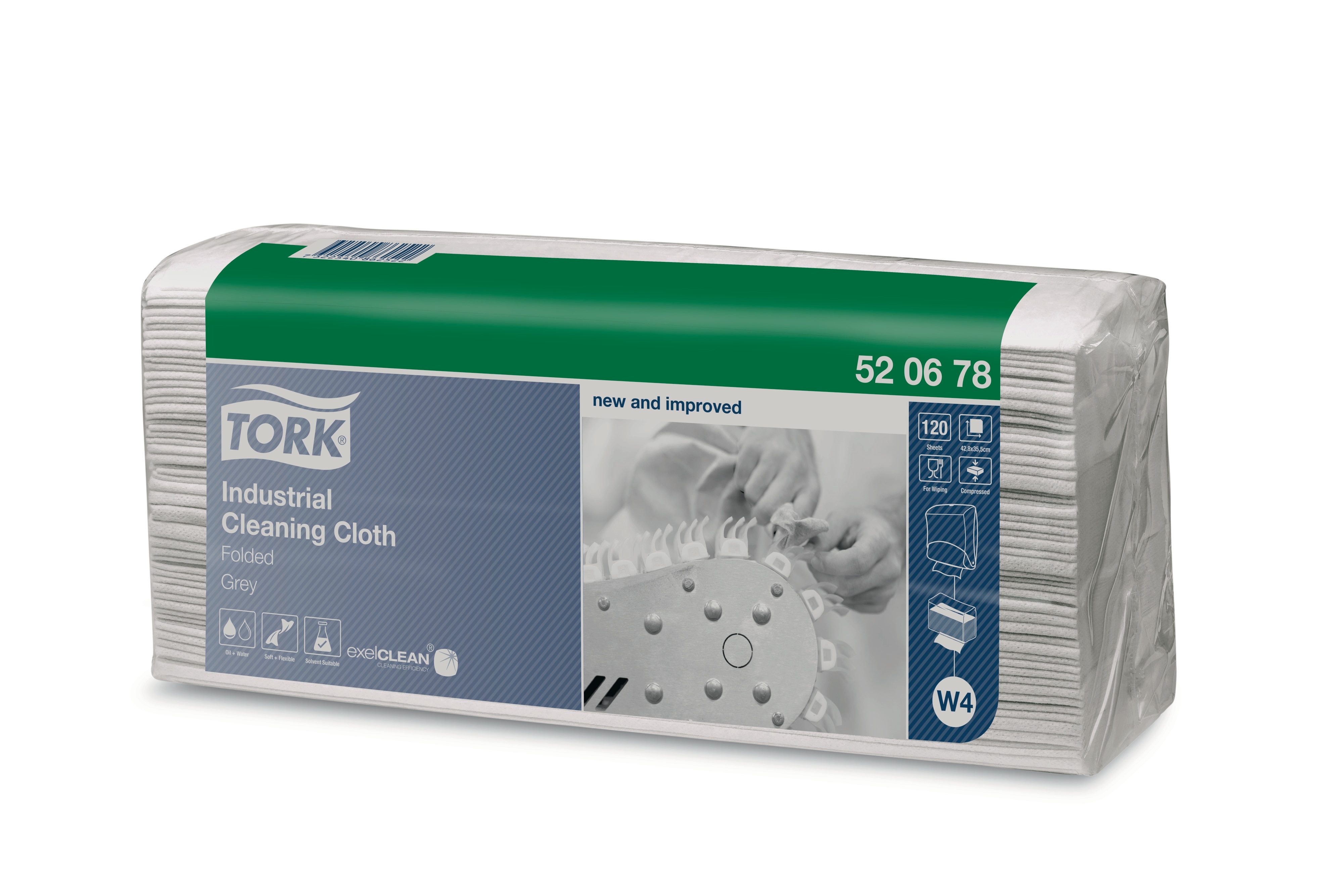 52067838 Салфетка нетканая для очистки от промышленных загрязнений Tork  - Вид №1