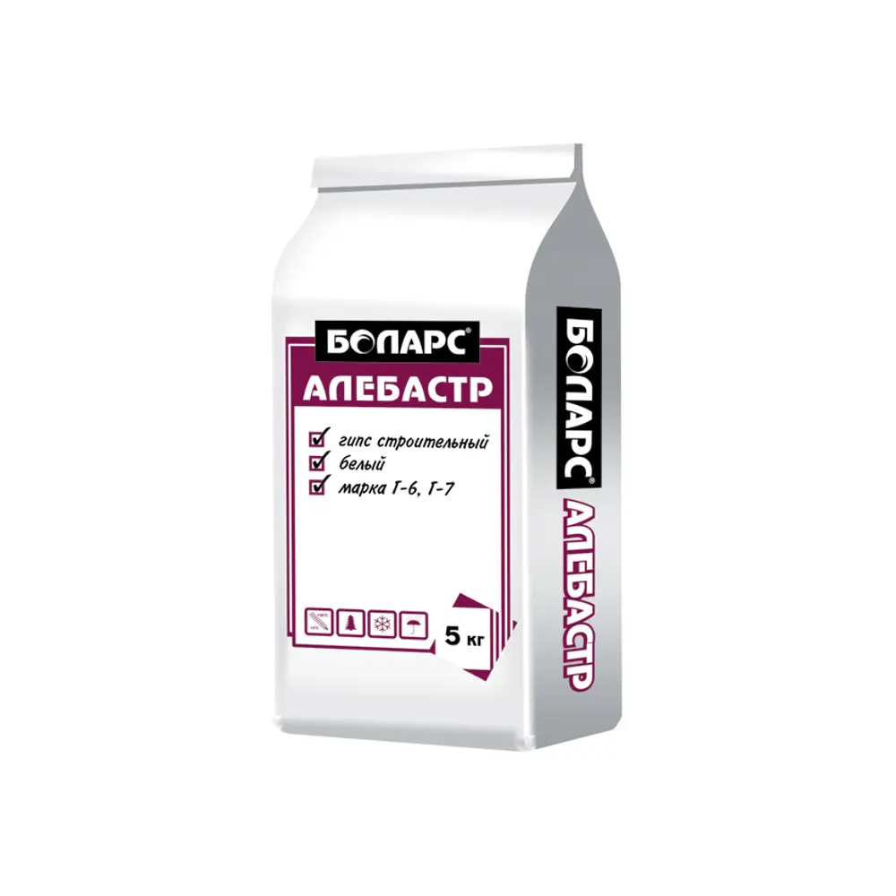 Алебастр БОЛАРС (гипс строительный) (5 кг) STLM-2156274