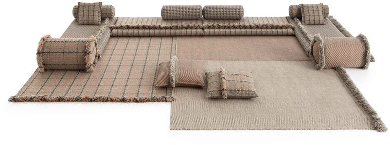 GAN Цилиндрическая подушка из тартана из полипропилена для улицы Garden layers sun-id-1454642 - Вид №2