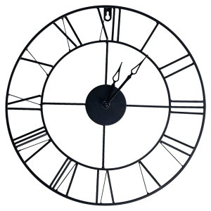 Настенные часы Dream River Rome - элегантный черный циферблат 40 см 89359833