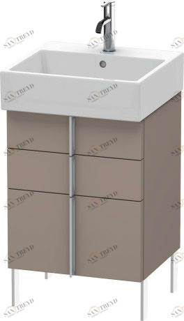 VA658404343 Vero Air Тумбочка напольная Базальт матовый, декор Duravit
