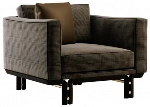 Paolo Castelli Кресло из ткани с подлокотниками Dromo