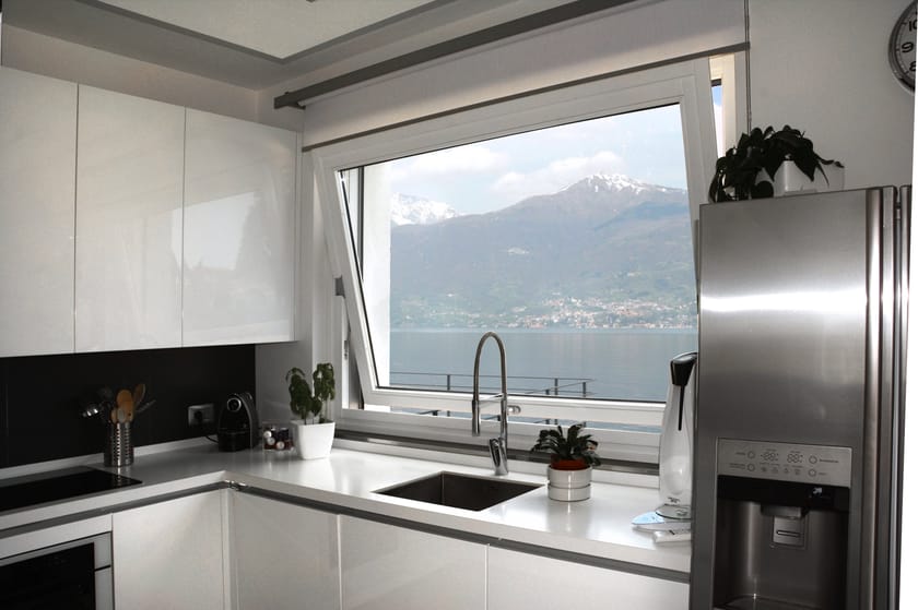 Алюминиевое и деревянное парящее окно NAVELLO облако ARCH-00033393