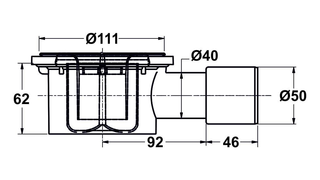 Слив для душа ABS без крышки Bonomini Трин ARCH-00088815 - Вид №9