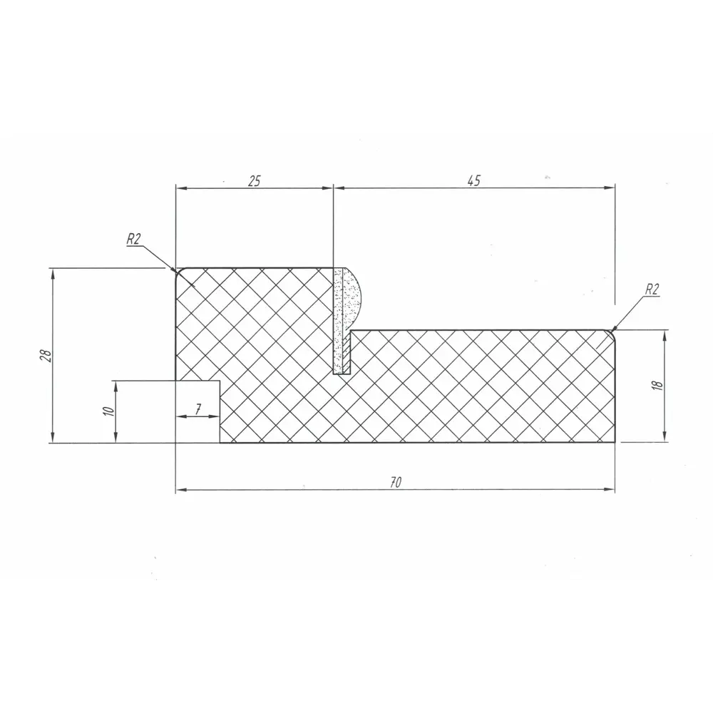87923304 Дверная коробка Тренд 2070x70x28 мм Hardflex коричневый (2.5 шт.) STLM-0900532 ПРИНЦИП  - Вид №3