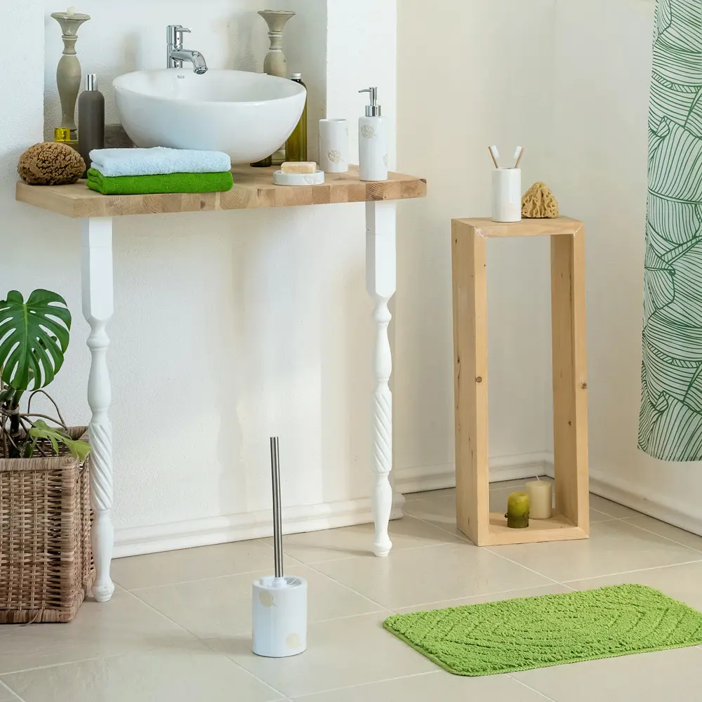 Стакан для зубных щёток Lopo керамика цвет бежевый VERRAN STLM-2026599 - Вид №3