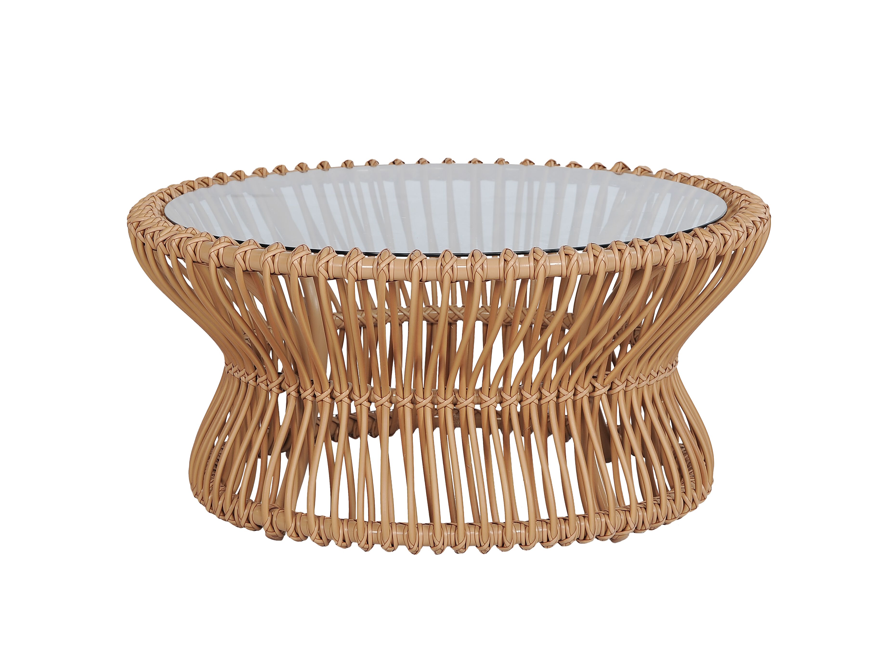 Круглый деревянный и стеклянный садовый журнальный столик cbdesign Capriccio ARCH-00140644 - Вид №18