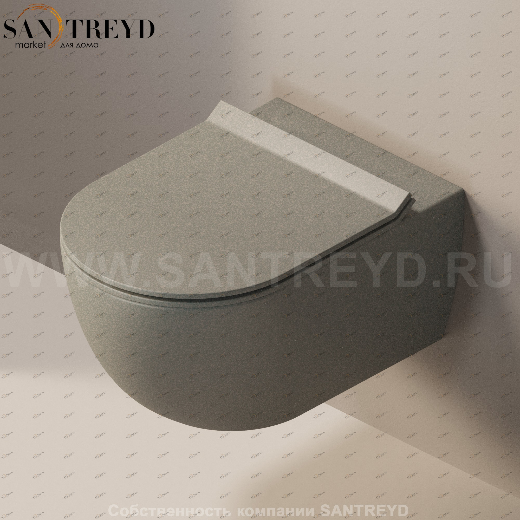 AP118G7037 Подвесной унитаз настенный Серый Ceramica Flaminia App Италия